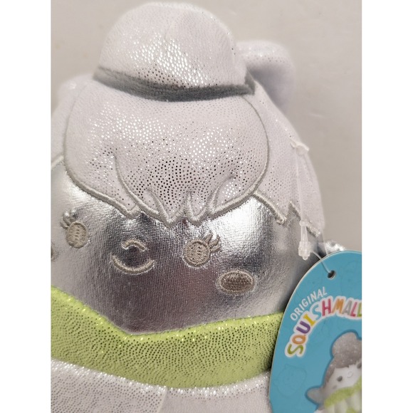 Squishmallows Disney 100 Tinker Bell‎ Plush Silver Green Sparkle NWT - Picture 4 of 8
